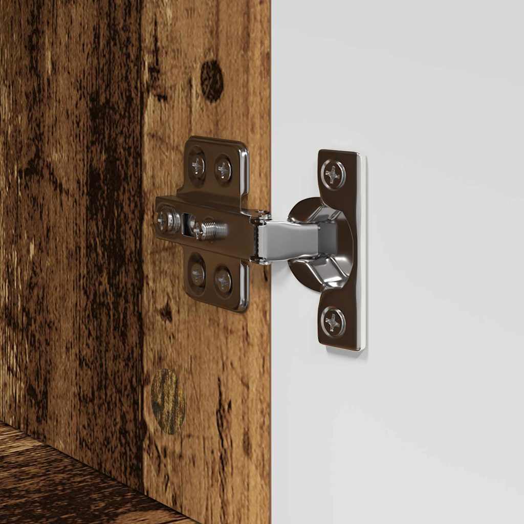 vidaXL Bathroom Cabinet Old wood 37 x 31.5 x 82 cm Engineered wood