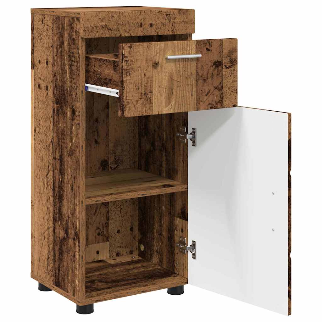 vidaXL Bathroom Cabinet Old wood 37 x 31.5 x 82 cm Engineered wood