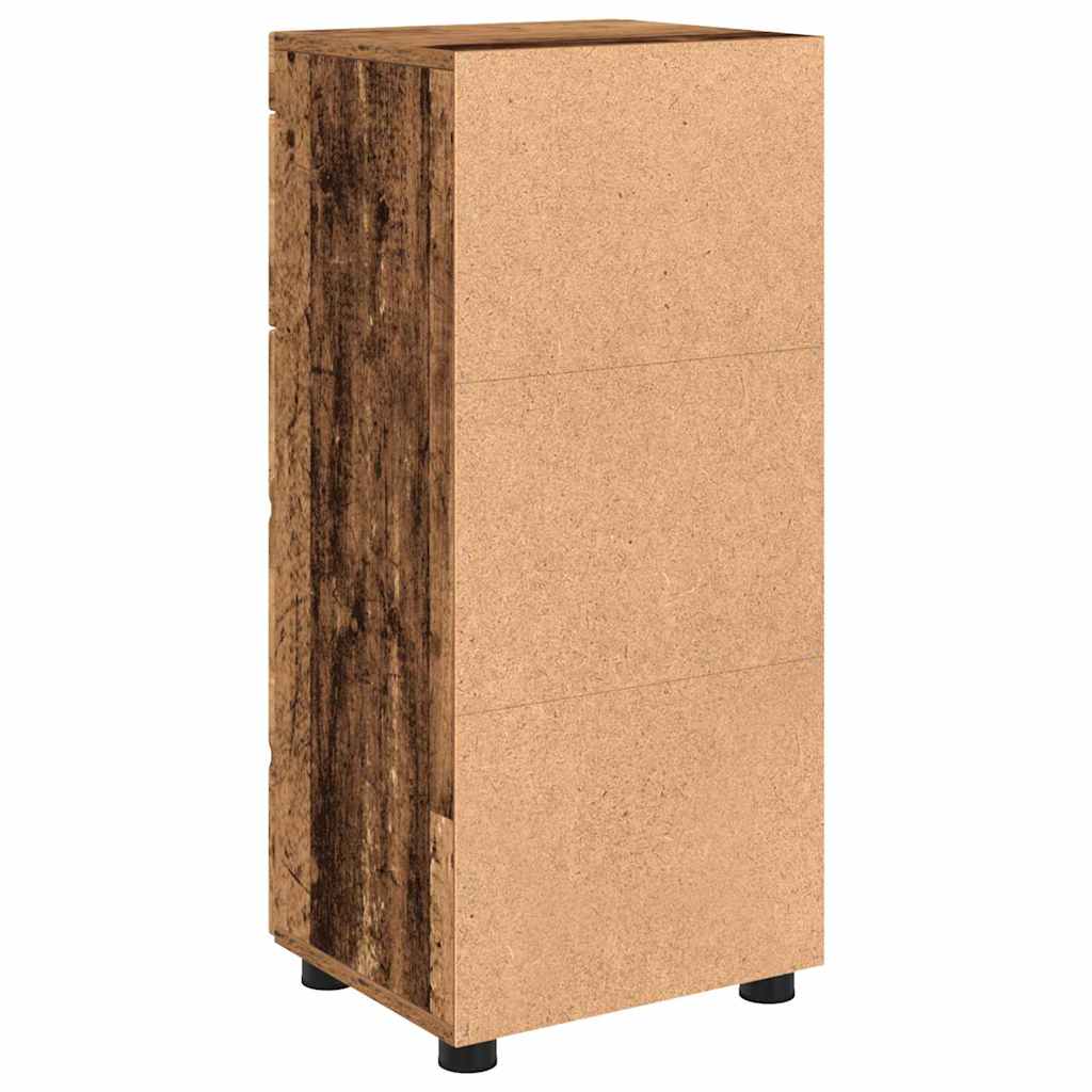 vidaXL Bathroom Cabinet Old wood 37 x 31.5 x 82 cm Engineered wood