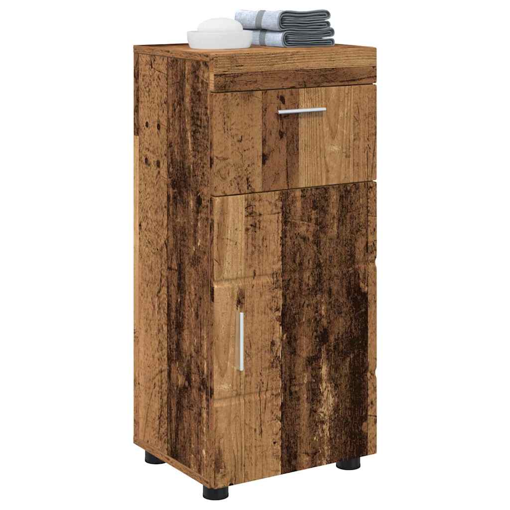vidaXL Bathroom Cabinet Old wood 37 x 31.5 x 82 cm Engineered wood