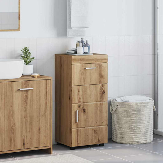 vidaXL Bathroom Cabinet Artisan oak 37 x 31.5 x 82 cm Engineered wood