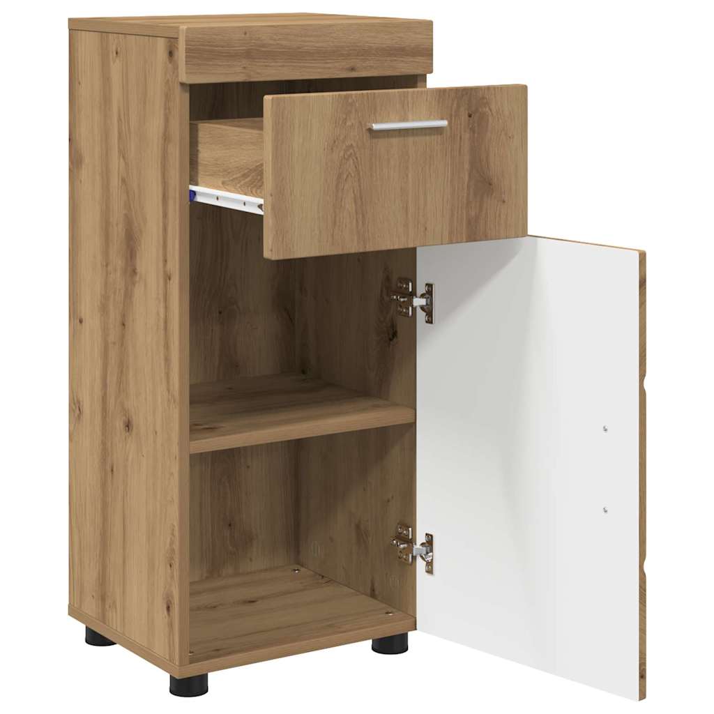 vidaXL Bathroom Cabinet Artisan oak 37 x 31.5 x 82 cm Engineered wood