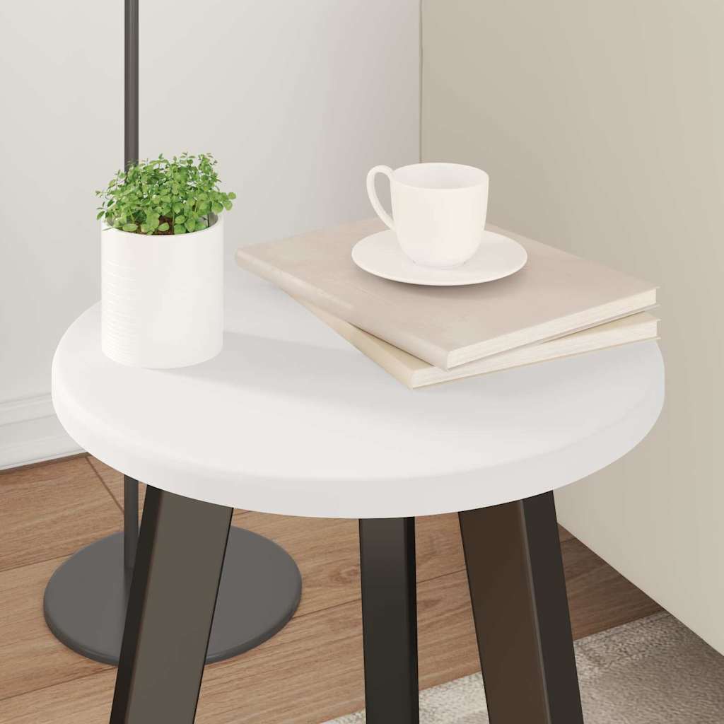 Table Top White Ø 30 x 1.5 cm Engineered Wood