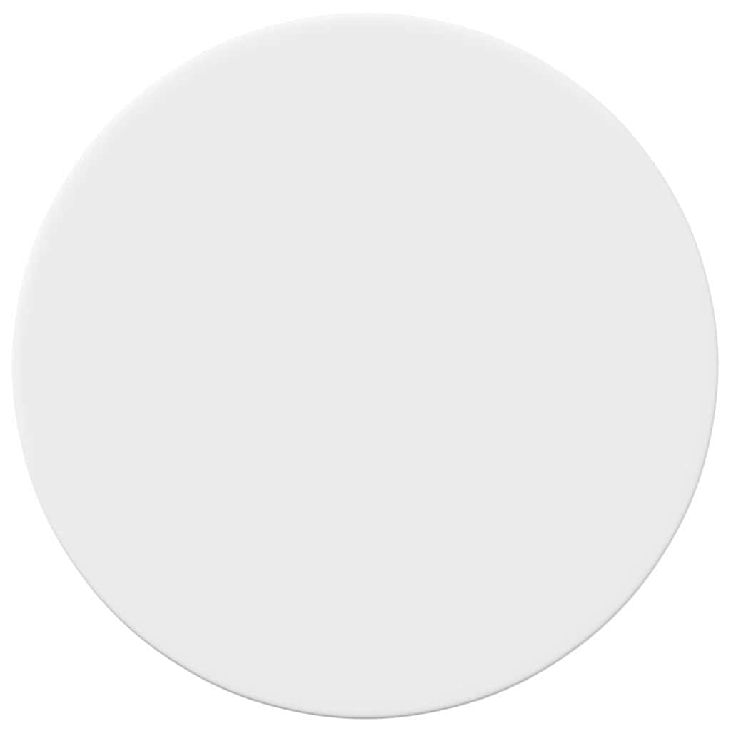 Table Top Ø 30 x 1.5 cm Round Engineered Wood White