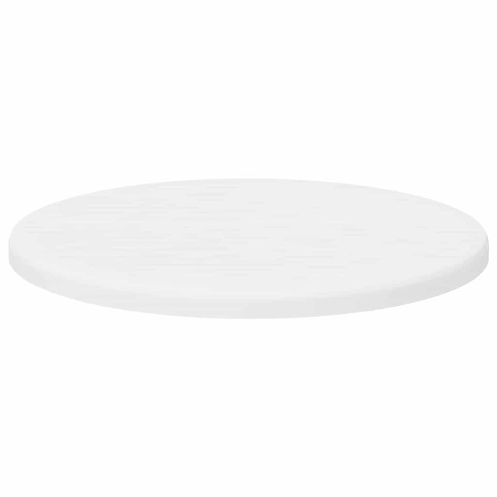 Table Top White Ø 30 x 1.5 cm Engineered Wood