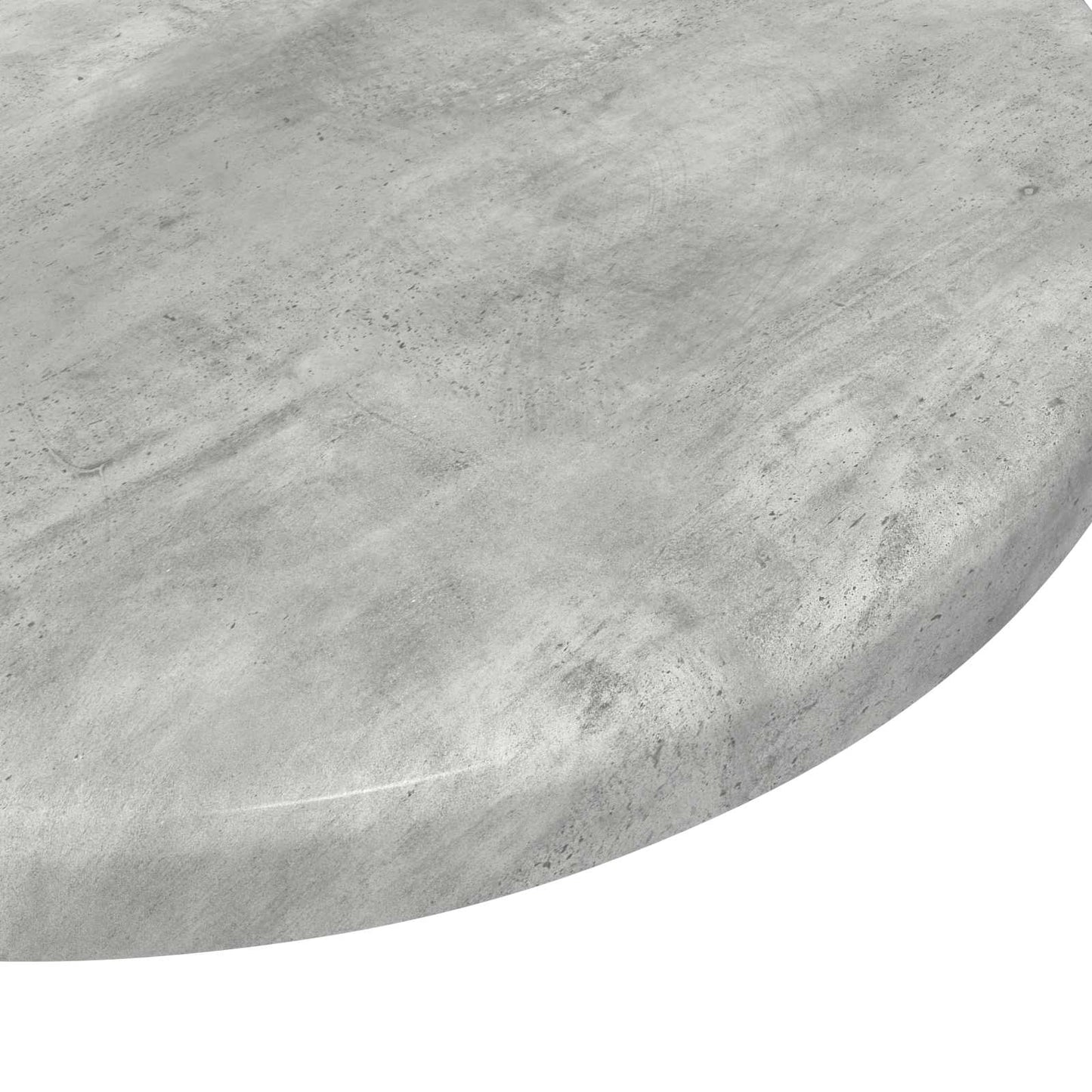Table Top Ø 30 x 1.5 cm Round Engineered Wood Concrete Grey