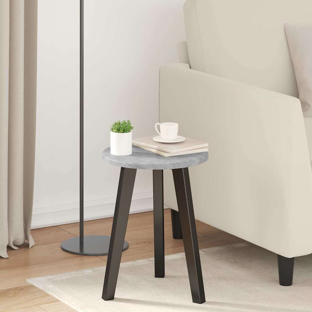 Table Top Concrete grey Ø 30 x 1.5 cm Engineered Wood