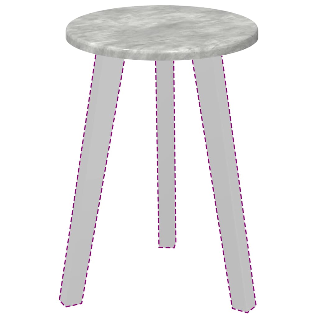 Table Top Concrete grey Ø 30 x 1.5 cm Engineered Wood