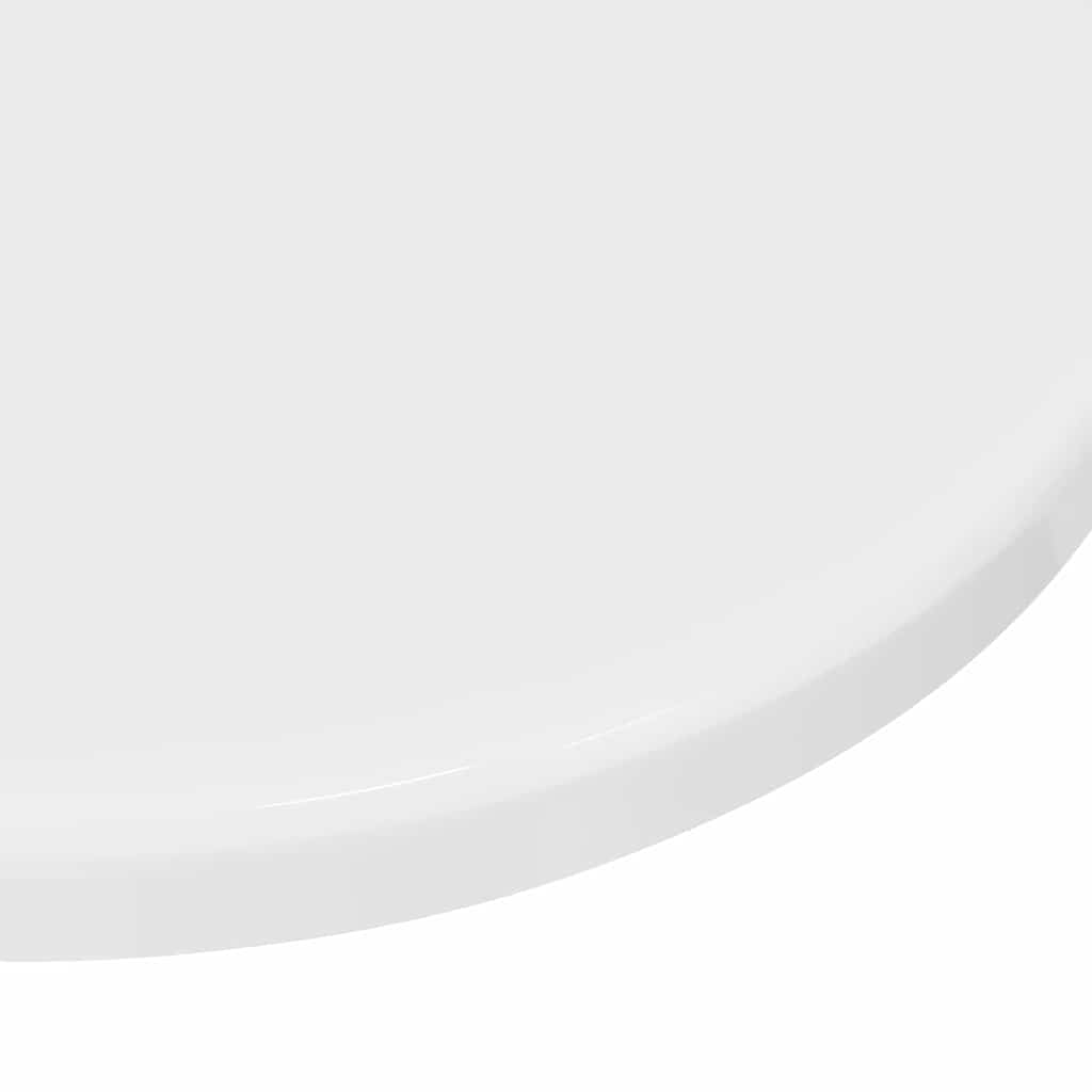 Table Top High gloss white Ø 30 x 1.5 cm Engineered Wood