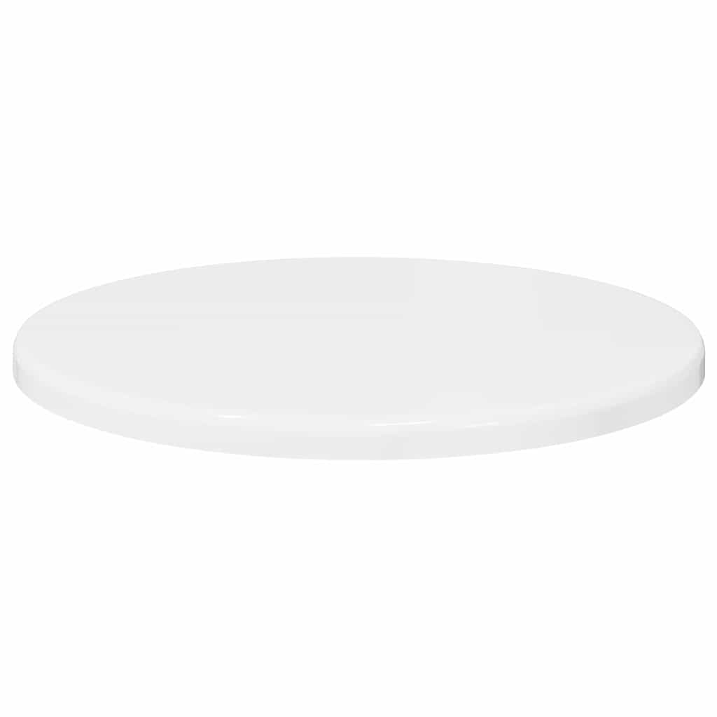 Table Top High gloss white Ø 30 x 1.5 cm Engineered Wood
