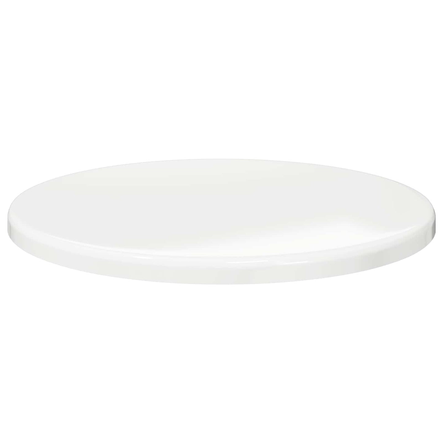 Table Top Ø 30 x 1.5 cm Round Engineered Wood High Gloss White