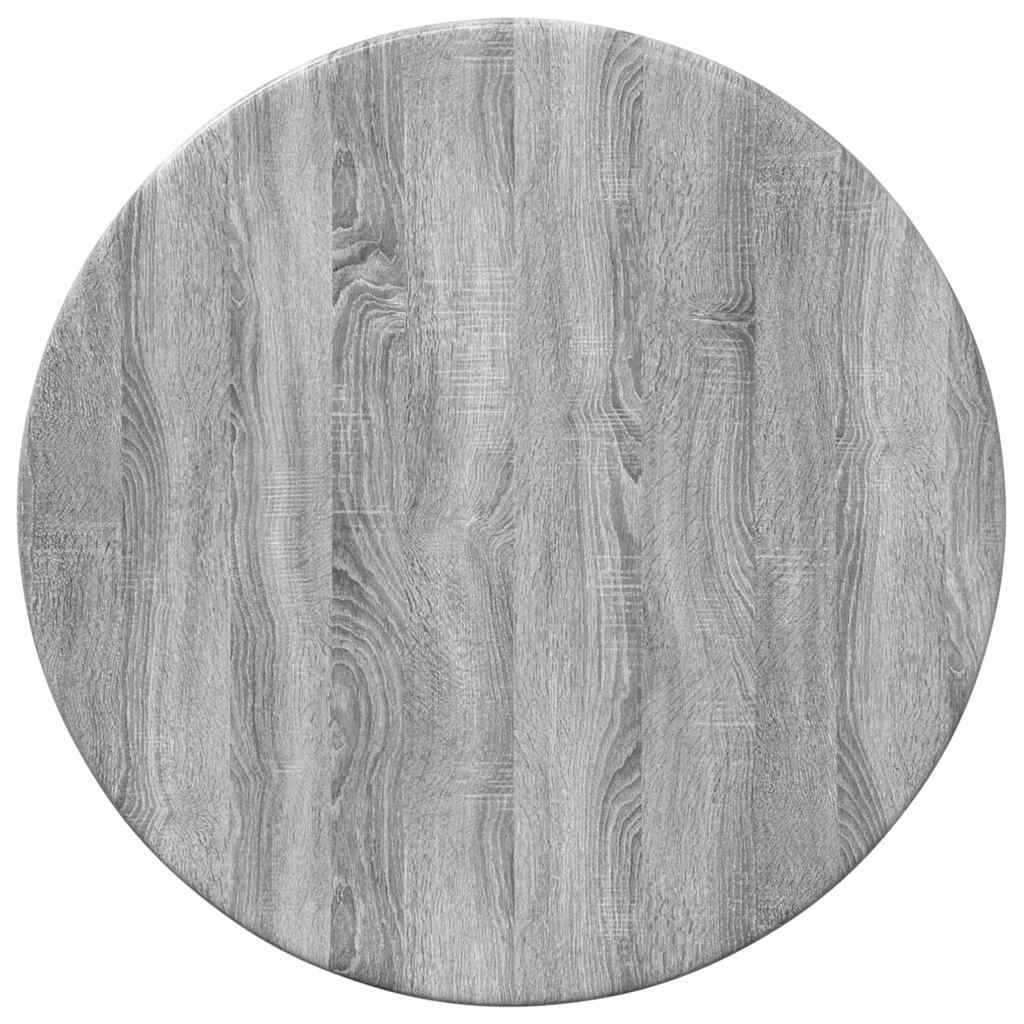 Table Top Ø 30 x 1.5 cm Round Engineered Wood Grey Sonoma