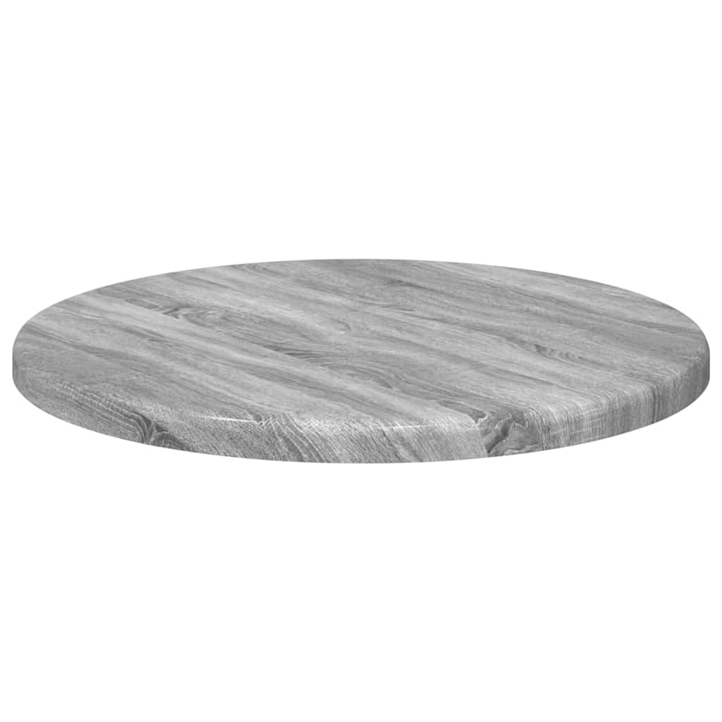 Table Top Ø 30 x 1.5 cm Round Engineered Wood Grey Sonoma
