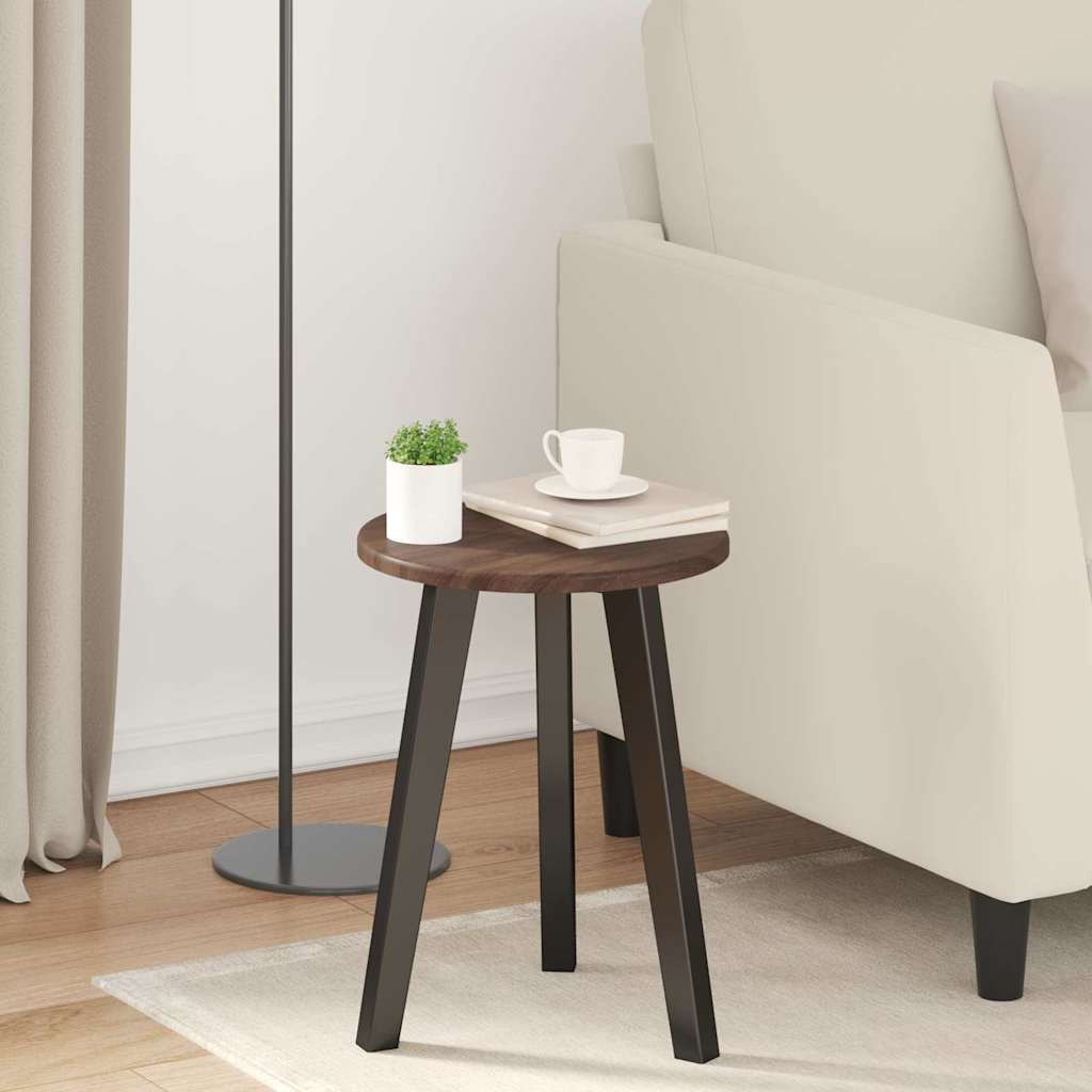 Table Top Brown oak Ø 30 x 1.5 cm Engineered Wood