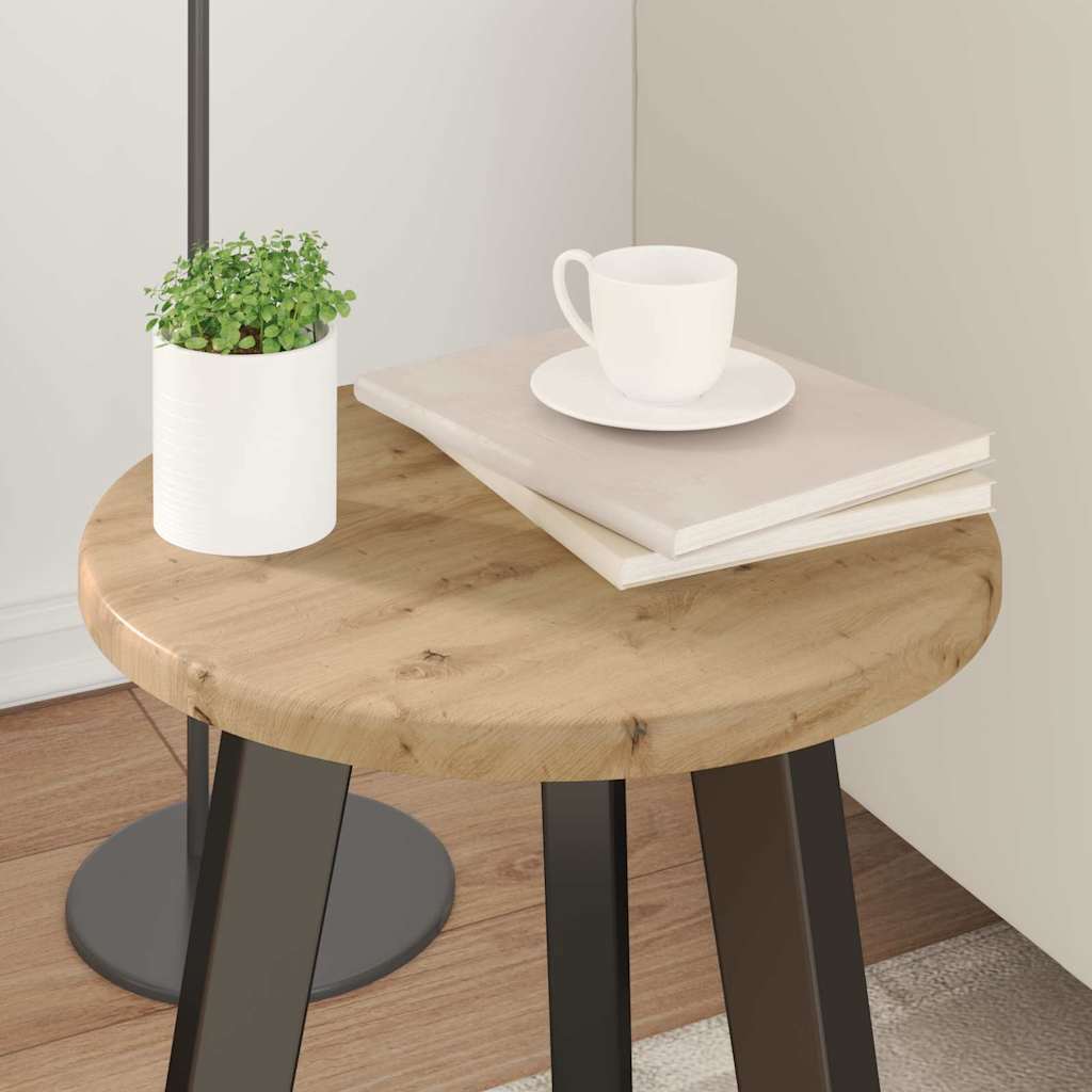 Table Top Artisan oak Ø 30 x 1.5 cm Engineered Wood