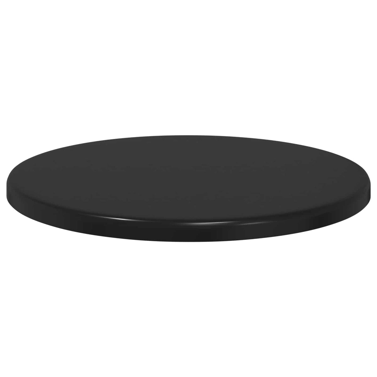 Table Top Ø 40 x 1.5 cm Round Engineered Wood Black
