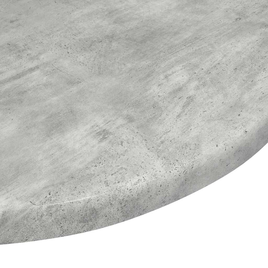 Table Top Ø 40 x 1.5 cm Round Engineered Wood Concrete Grey