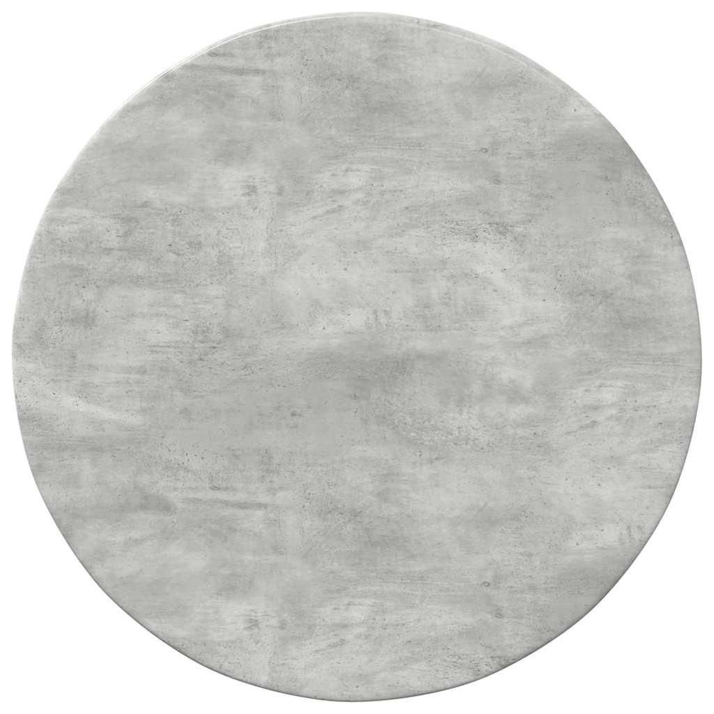 Table Top Ø 40 x 1.5 cm Round Engineered Wood Concrete Grey