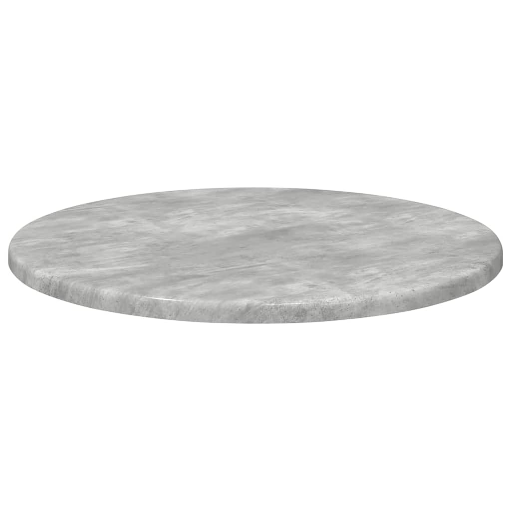 Table Top Ø 40 x 1.5 cm Round Engineered Wood Concrete Grey