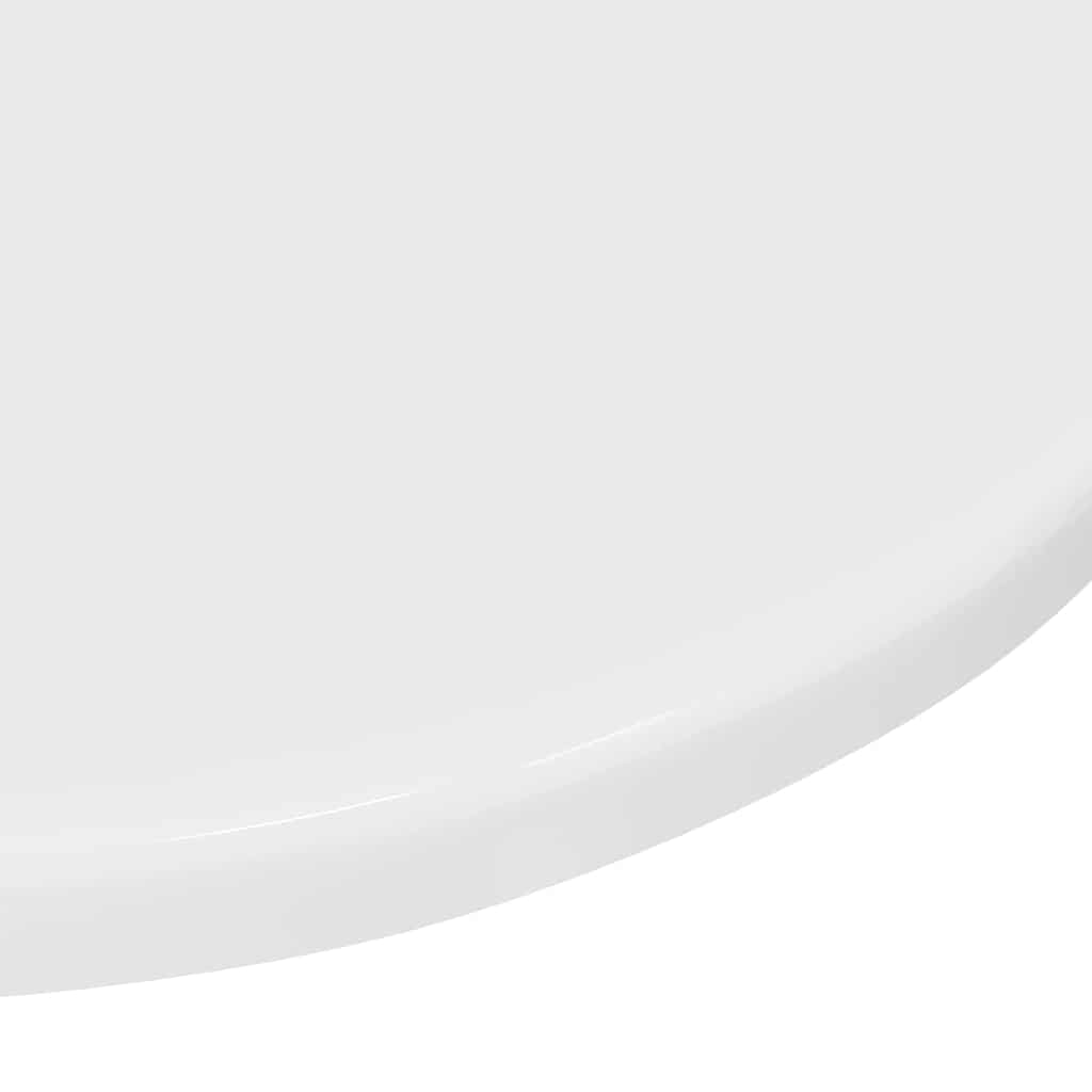 Table Top High gloss white Ø 40 x 1.5 cm Engineered Wood