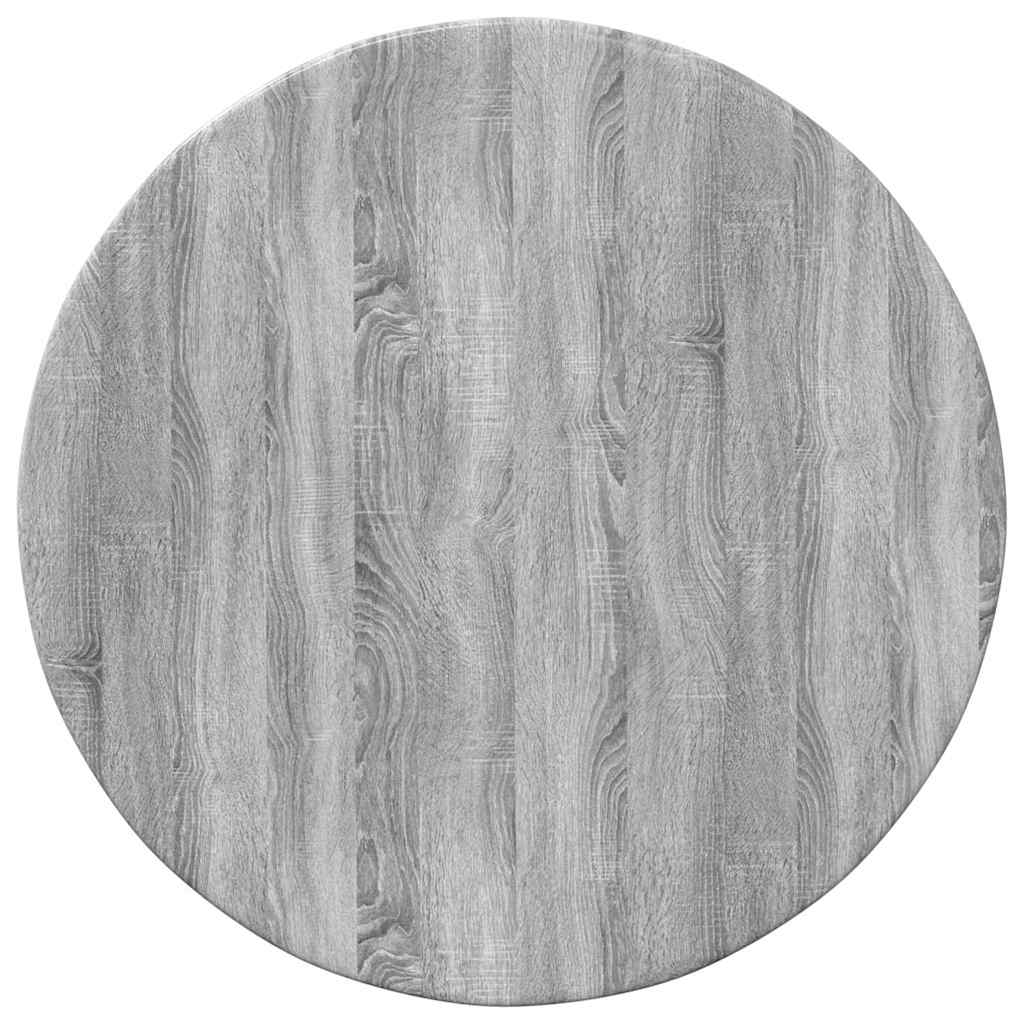 Table Top Grey sonoma Ø 40 x 1.5 cm Engineered Wood