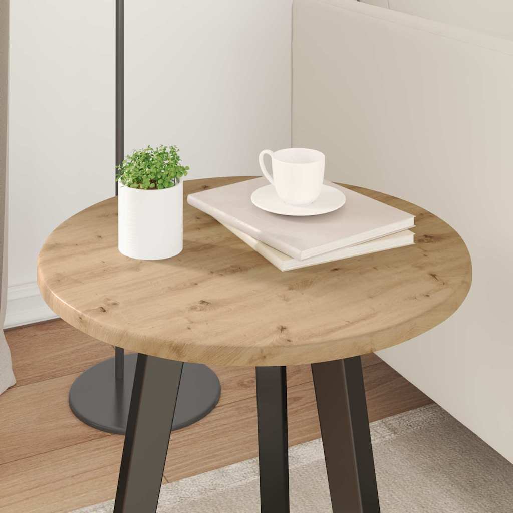 Table Top Artisan oak Ø 40 x 1.5 cm Engineered Wood