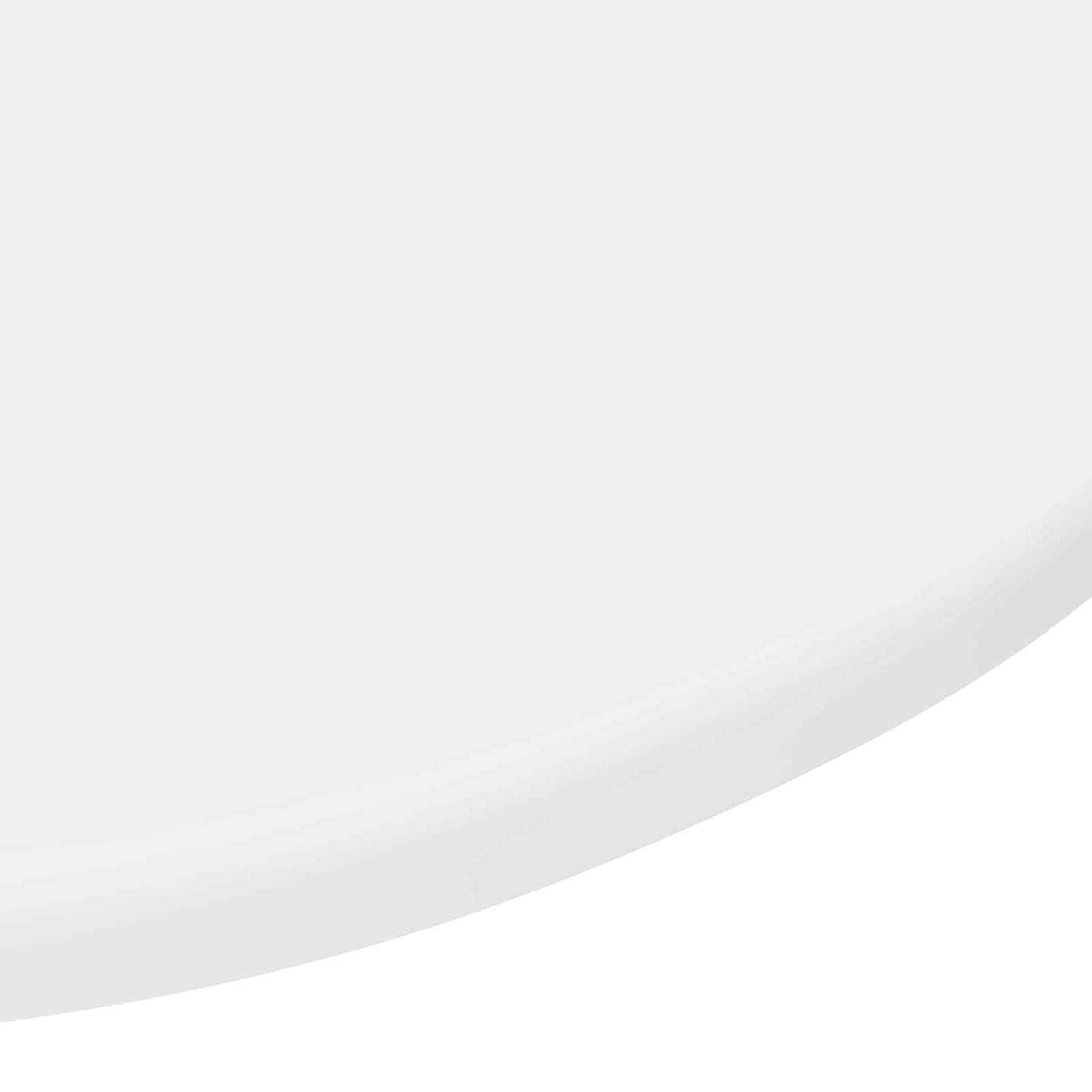 Table Top Ø 50 x 1.5 cm Round Engineered Wood White