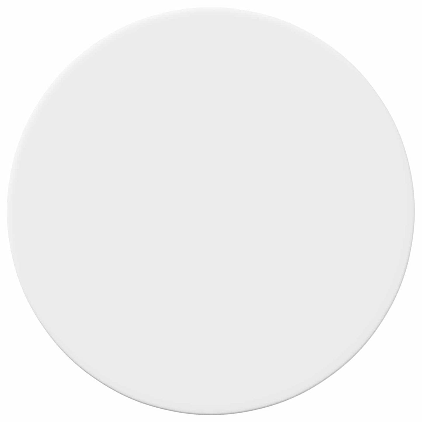 Table Top Ø 50 x 1.5 cm Round Engineered Wood White