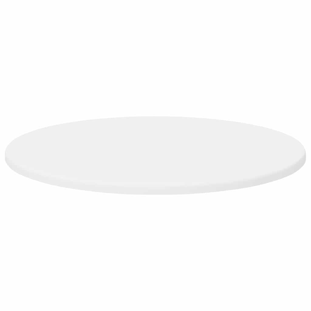 Table Top White Ø 50 x 1.5 cm Engineered Wood
