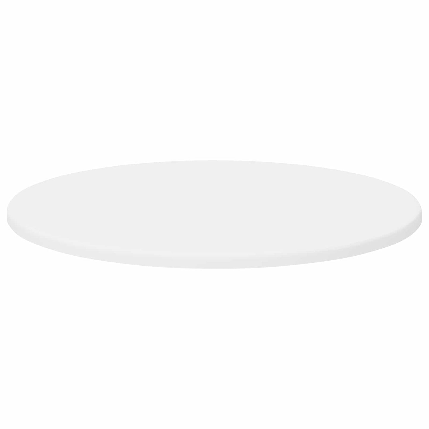 Table Top Ø 50 x 1.5 cm Round Engineered Wood White