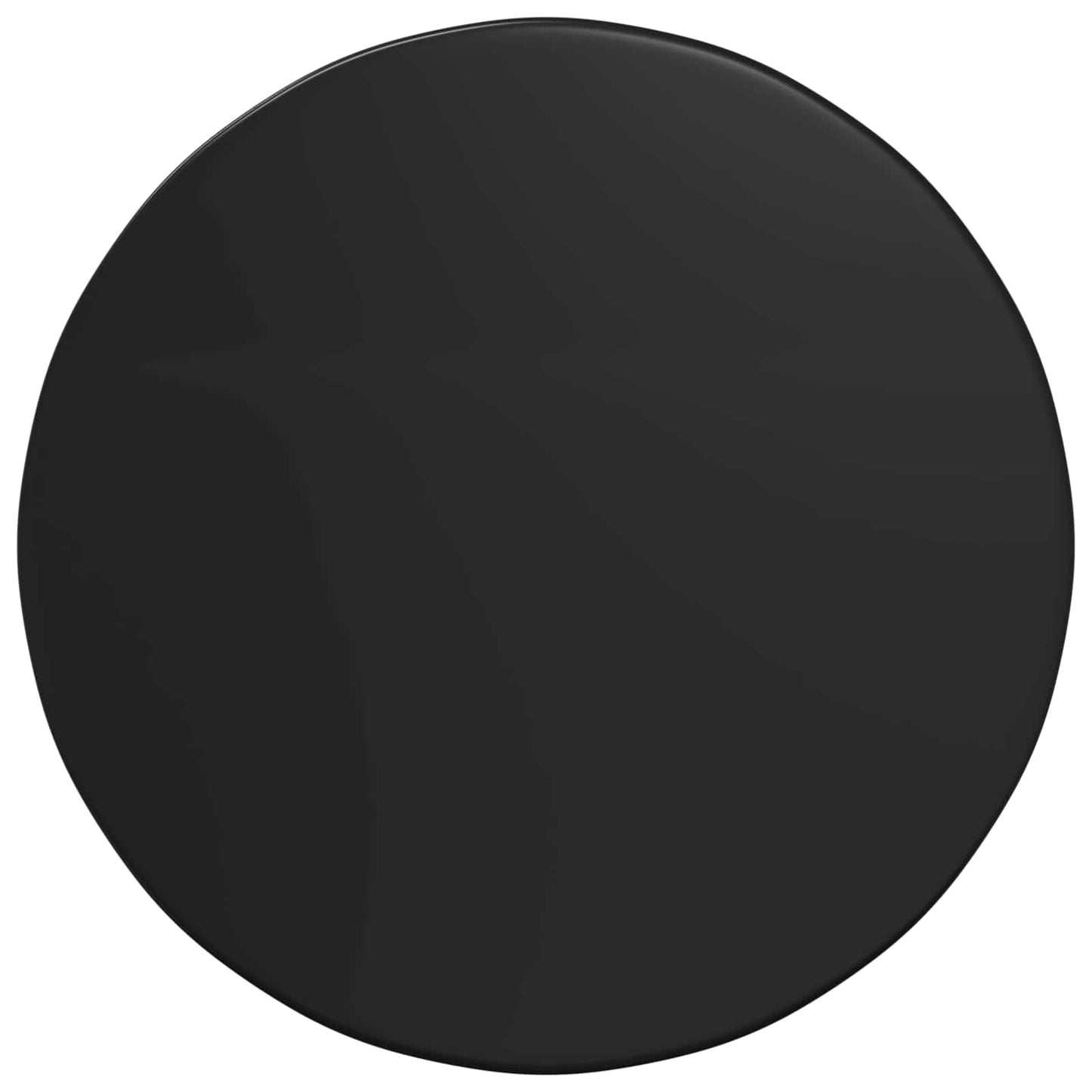 Table Top Ø 50 x 1.5 cm Round Engineered Wood Black