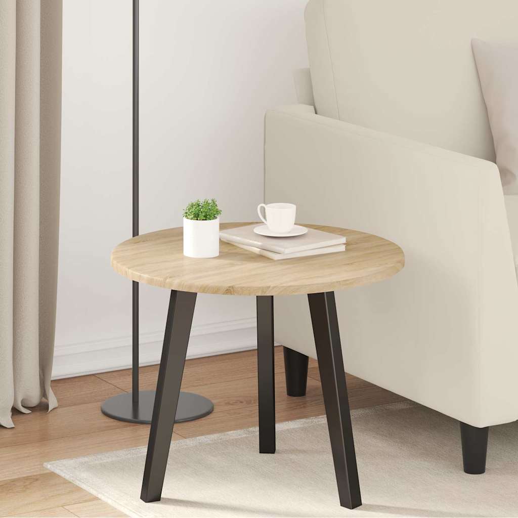 Table Top Sonoma oak Ø 50 x 1.5 cm Engineered Wood