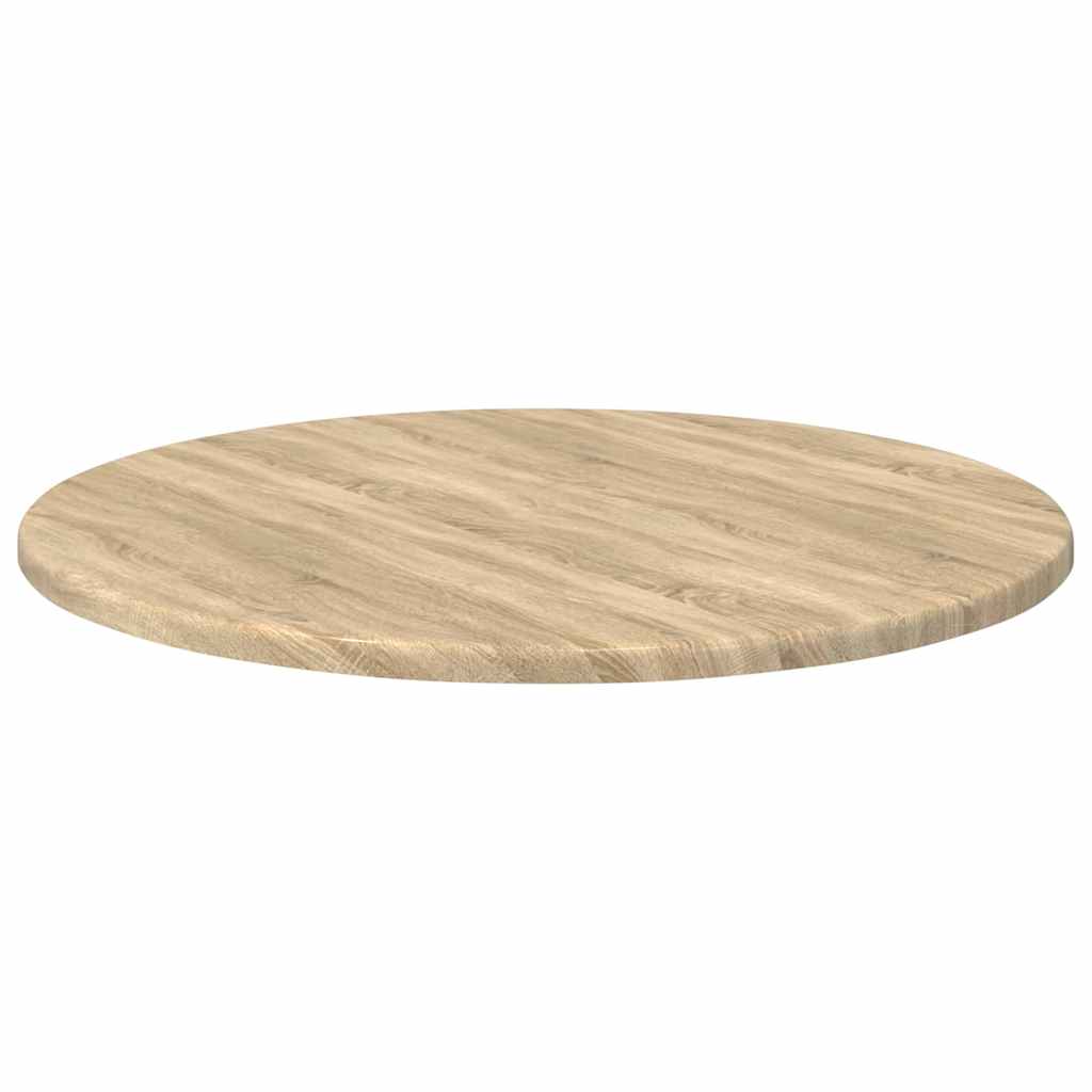 Table Top Ø 50 x 1.5 cm Round Engineered Wood Sonoma Oak
