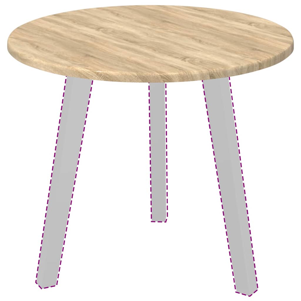 Table Top Sonoma oak Ø 50 x 1.5 cm Engineered Wood
