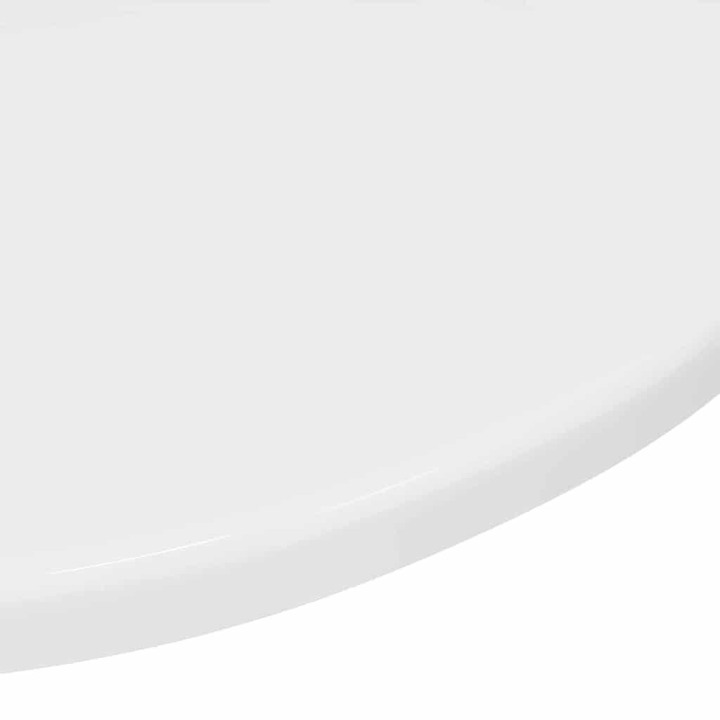 Table Top High gloss white Ø 50 x 1.5 cm Engineered Wood