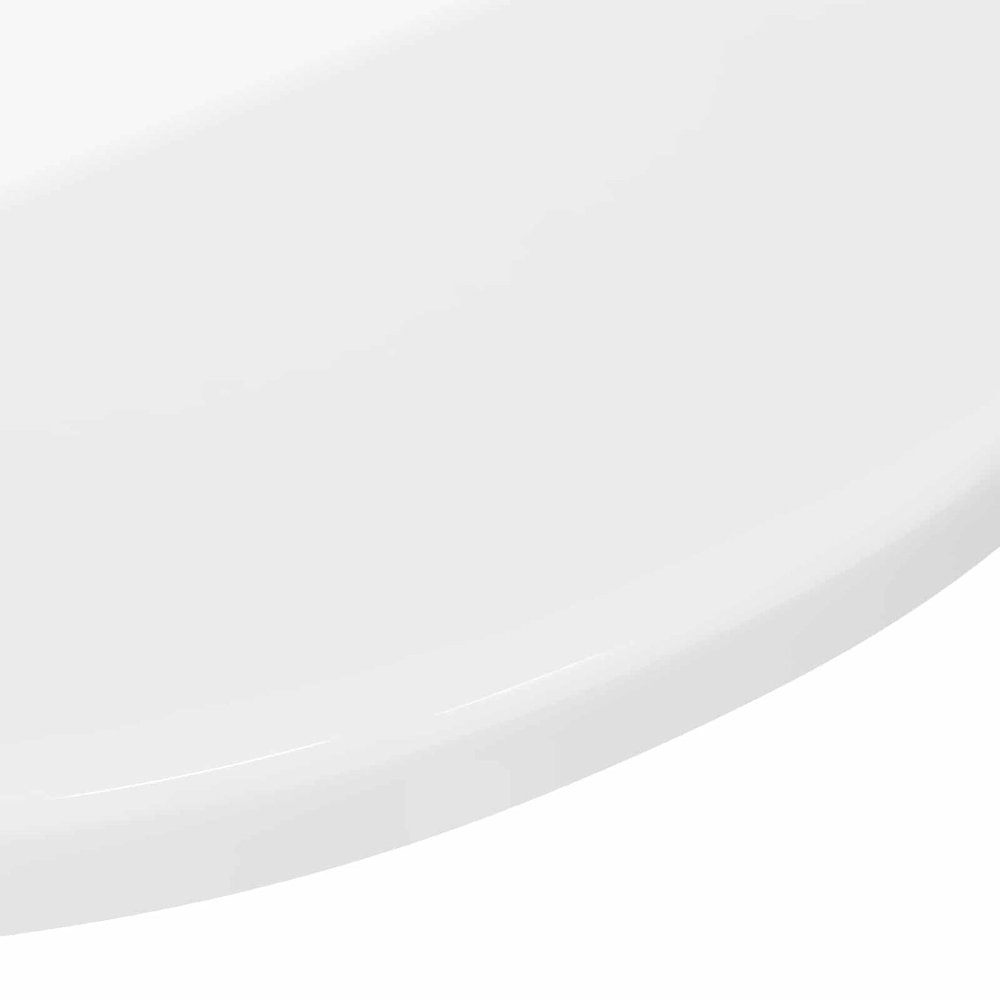 Table Top Ø 50 x 1.5 cm Round Engineered Wood High Gloss White