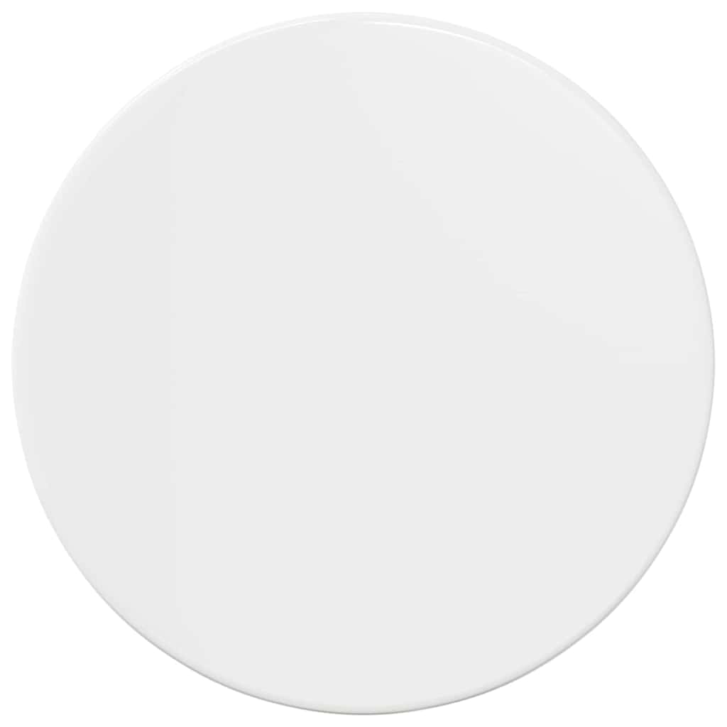 Table Top High gloss white Ø 50 x 1.5 cm Engineered Wood