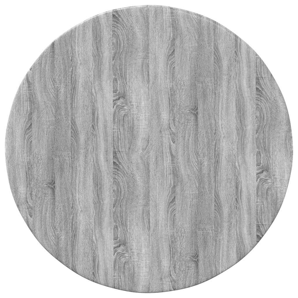 Table Top Grey sonoma Ø 50 x 1.5 cm Engineered Wood