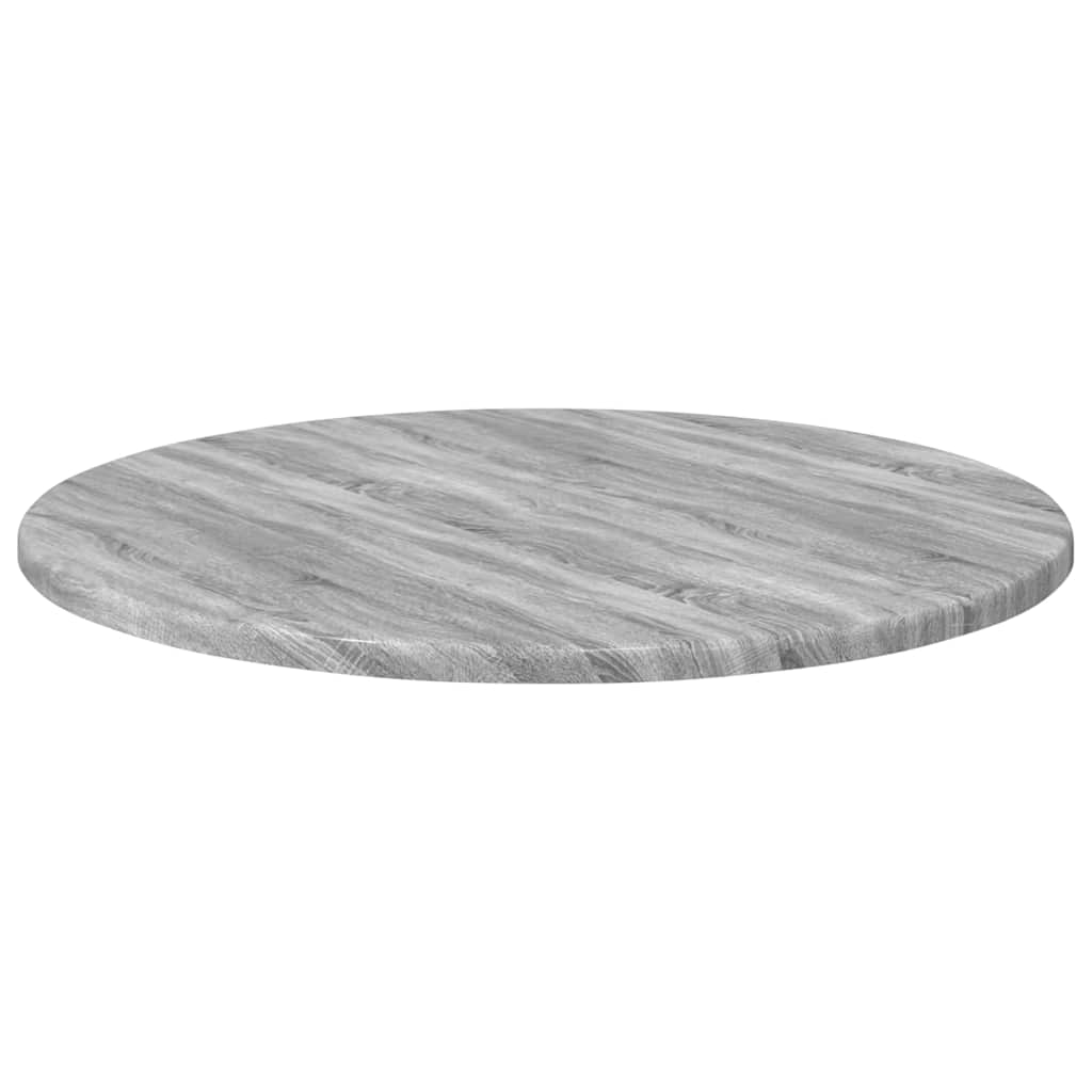 Table Top Ø 50 x 1.5 cm Round Engineered Wood Grey Sonoma