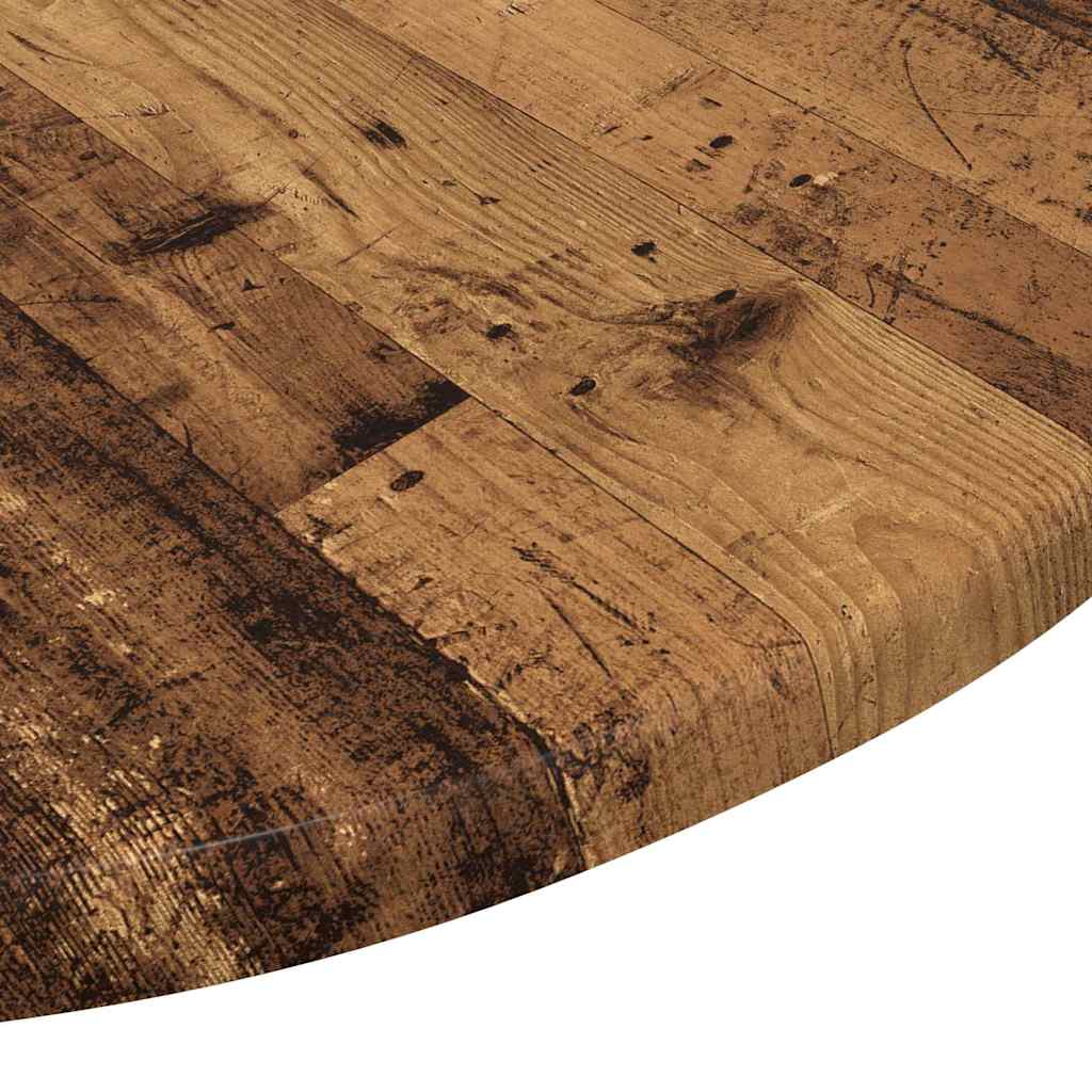 Table Top Old wood Ø 50 x 1.5 cm Engineered Wood
