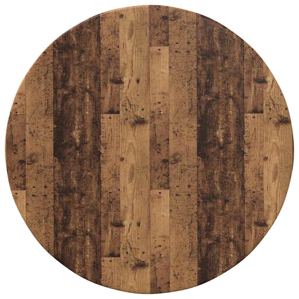 Table Top Old wood Ø 50 x 1.5 cm Engineered Wood