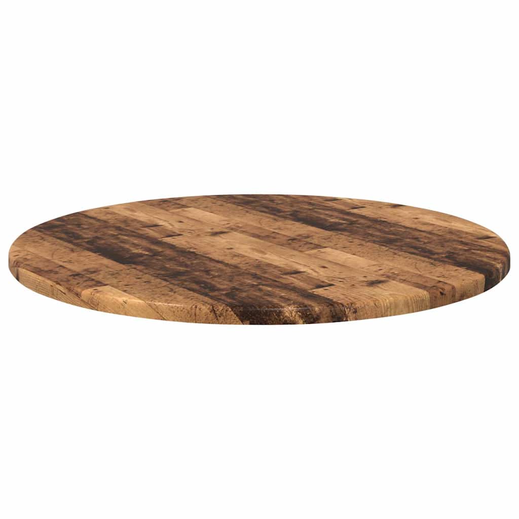 Table Top Old wood Ø 50 x 1.5 cm Engineered Wood