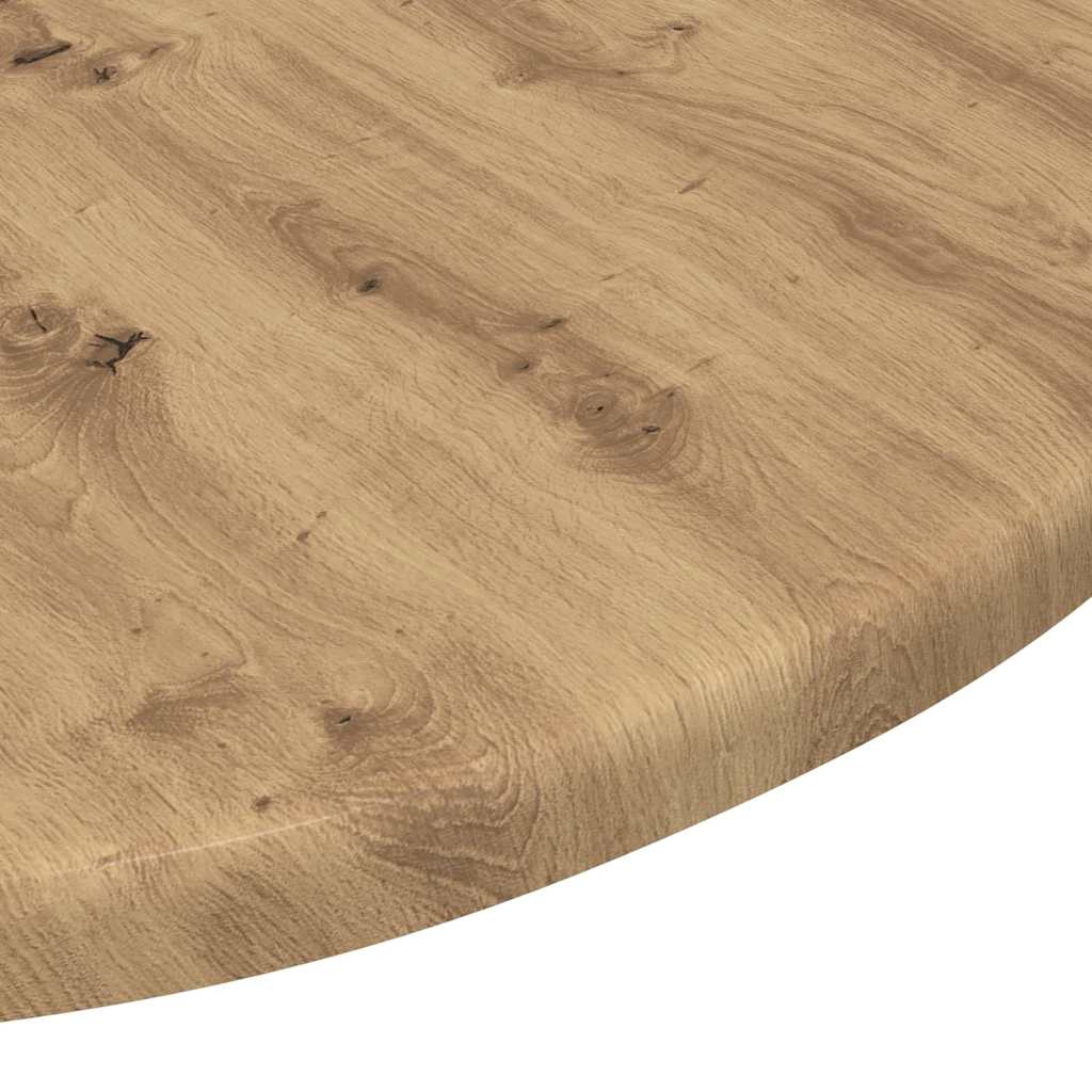 Table Top Ø 50 x 1.5 cm Round Engineered Wood Artisan oak