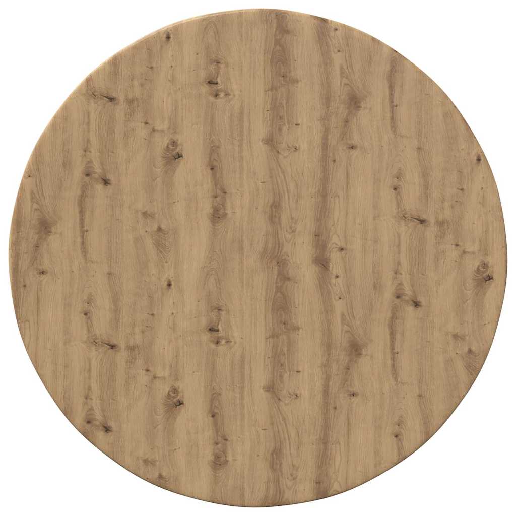 Table Top Ø 50 x 1.5 cm Round Engineered Wood Artisan oak