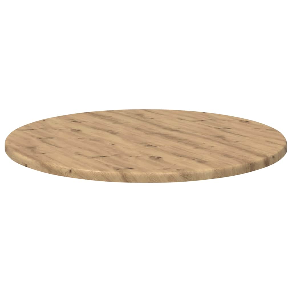 Table Top Ø 50 x 1.5 cm Round Engineered Wood Artisan oak