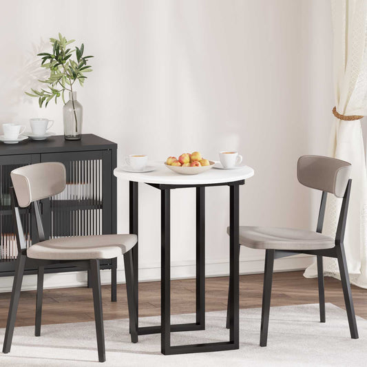 Table Top Ø 60 x 1.5 cm Round Engineered Wood White