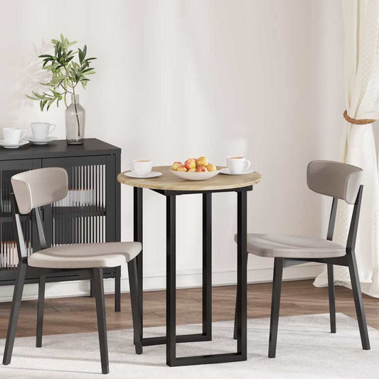 Table Top Ø 60 x 1.5 cm Round Engineered Wood Sonoma Oak