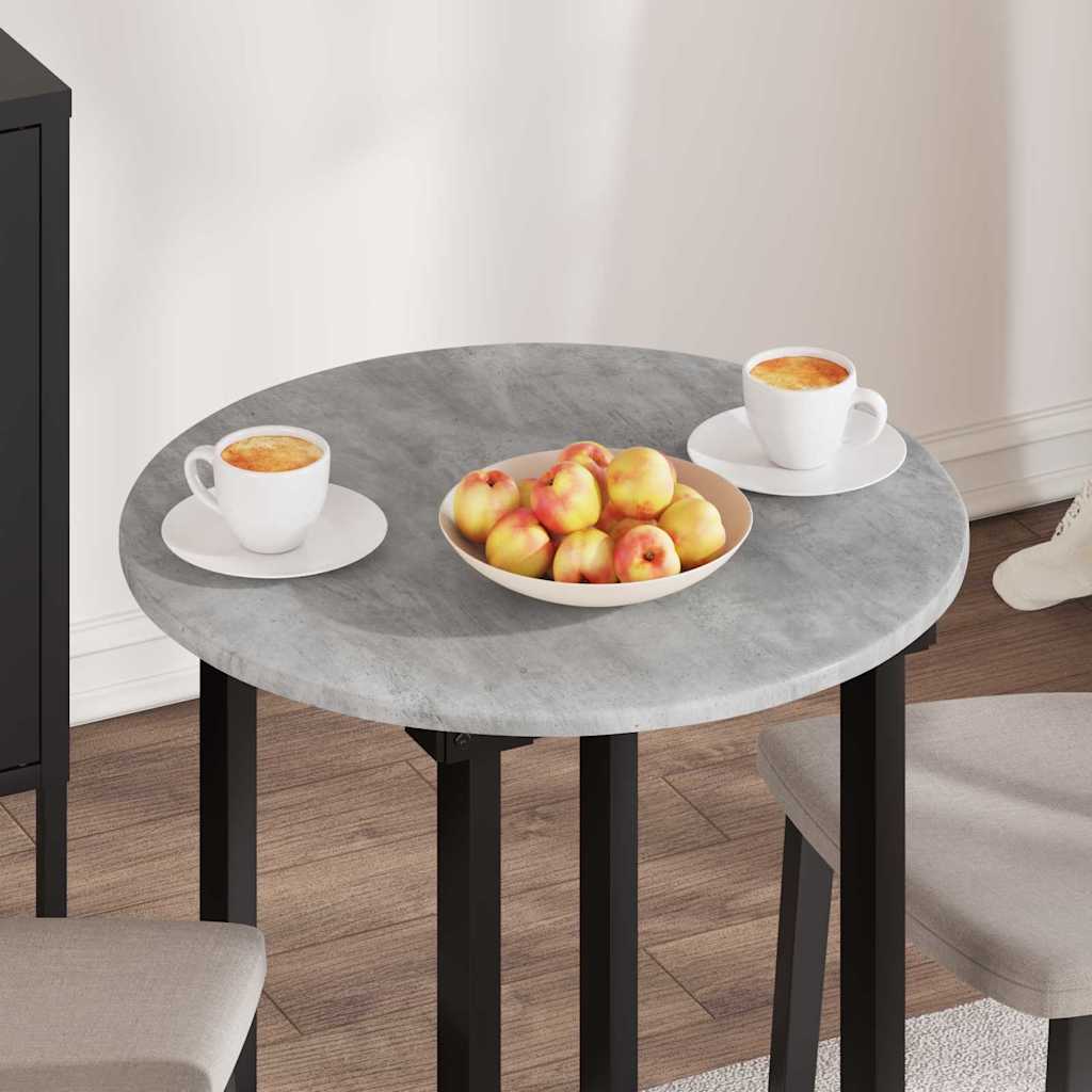 Table Top Concrete grey Ø 60 x 1.5 cm Engineered Wood