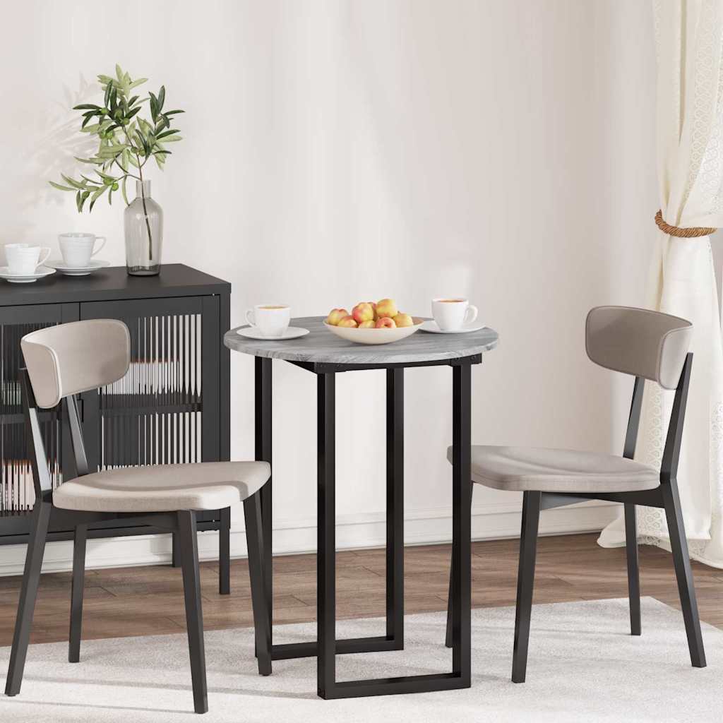 Table Top Grey sonoma Ø 60 x 1.5 cm Engineered Wood