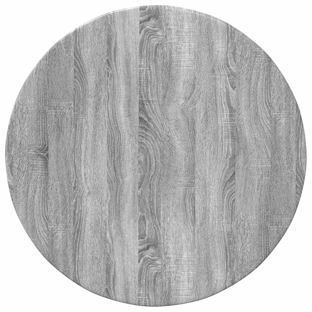 Table Top Grey sonoma Ø 60 x 1.5 cm Engineered Wood